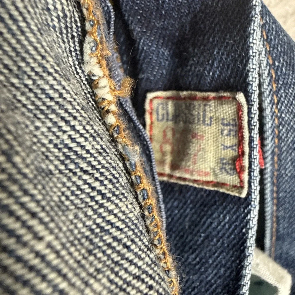 Polo Ralph Lauren Jeans Mens 35 x 32 Blue 100% Cotton Classic 867 Straight Leg